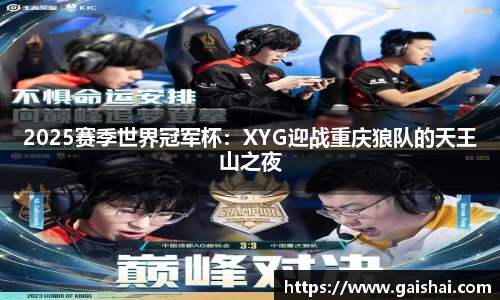 2025赛季世界冠军杯：XYG迎战重庆狼队的天王山之夜